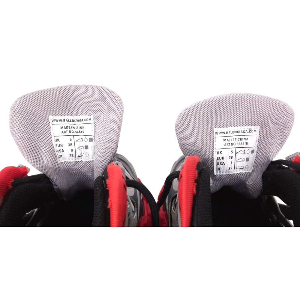 Balenciaga Track.2 Sneakers US 8 EU 38 Womens Red Black $1150 - Picture 11 of 12
